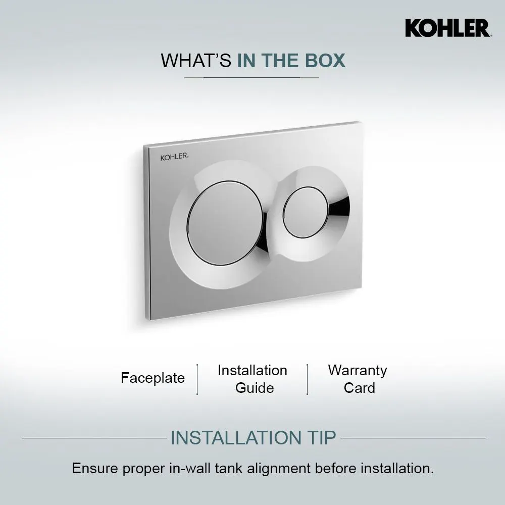 Kohler Lynk Flush Plate K-75890IN-M-CP 75890IN-M-CP Chrome - image 5