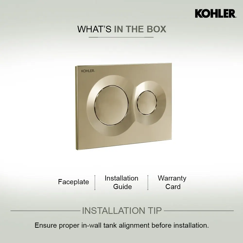 Kohler Lynk Flush Plate K-75890IN-P-AF 75890IN-P-AF French Gold - image 6