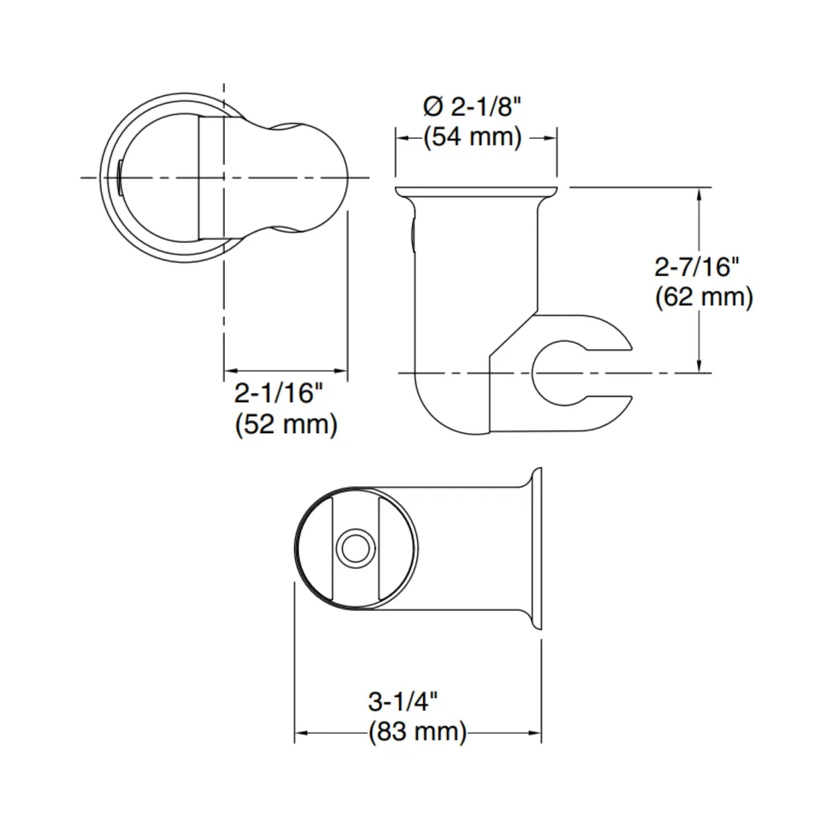 Kohler shower fitting wall bracket 9038IN-BV 9038IN-BV Brushed Bronze - image 2