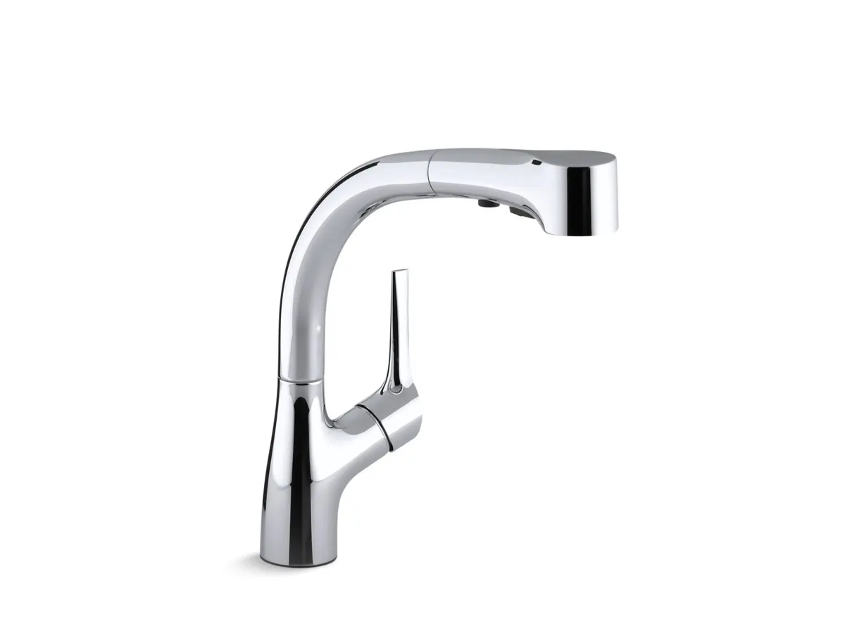 Kohler Elate Kitchen Sink Mixer, Pull-Down, Extractable Hand Shower K-13963T-C4-CP 13963T-C4-CP Chrome - image 1