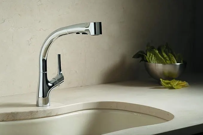 Kohler Elate Kitchen Sink Mixer, Pull-Down, Extractable Hand Shower K-13963T-C4-CP 13963T-C4-CP Chrome - image 4
