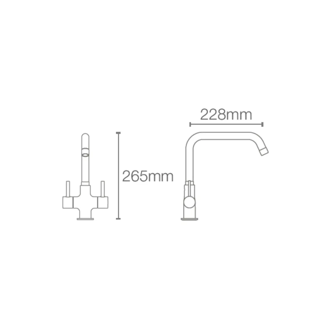 Kohler table mounted regular kitchen sink mixer cuff K-37316IN-4-CP with swinging spout in chrome finish 37316IN-4-CP Standard - image 2