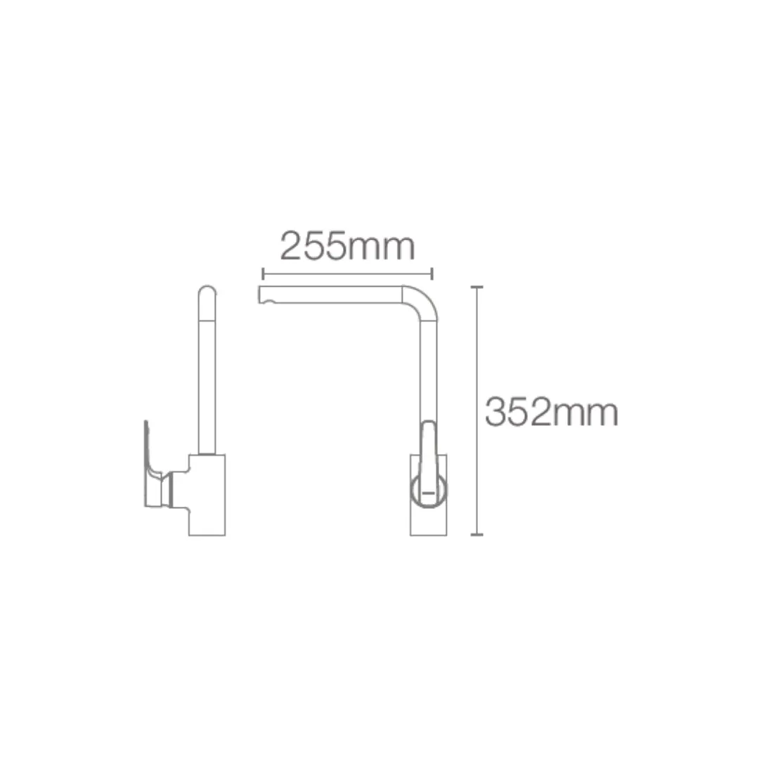 Kohler table mounted regular kitchen sink mixer aleo plus K-75373IN-4-CP with swinging spout in chrome finish 75373IN-4-CP Standard - image 2