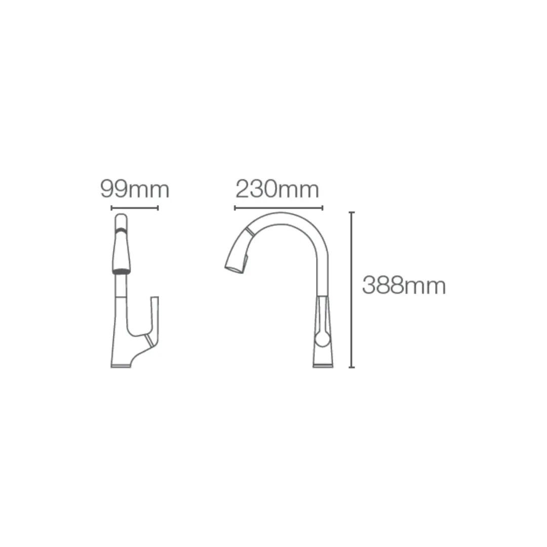 Kohler table mounted pull-down kitchen sink mixer malleco K-77748IN-4-CP with extractable hand shower spout in chrome finish 77748IN-4-CP Standard - image 2