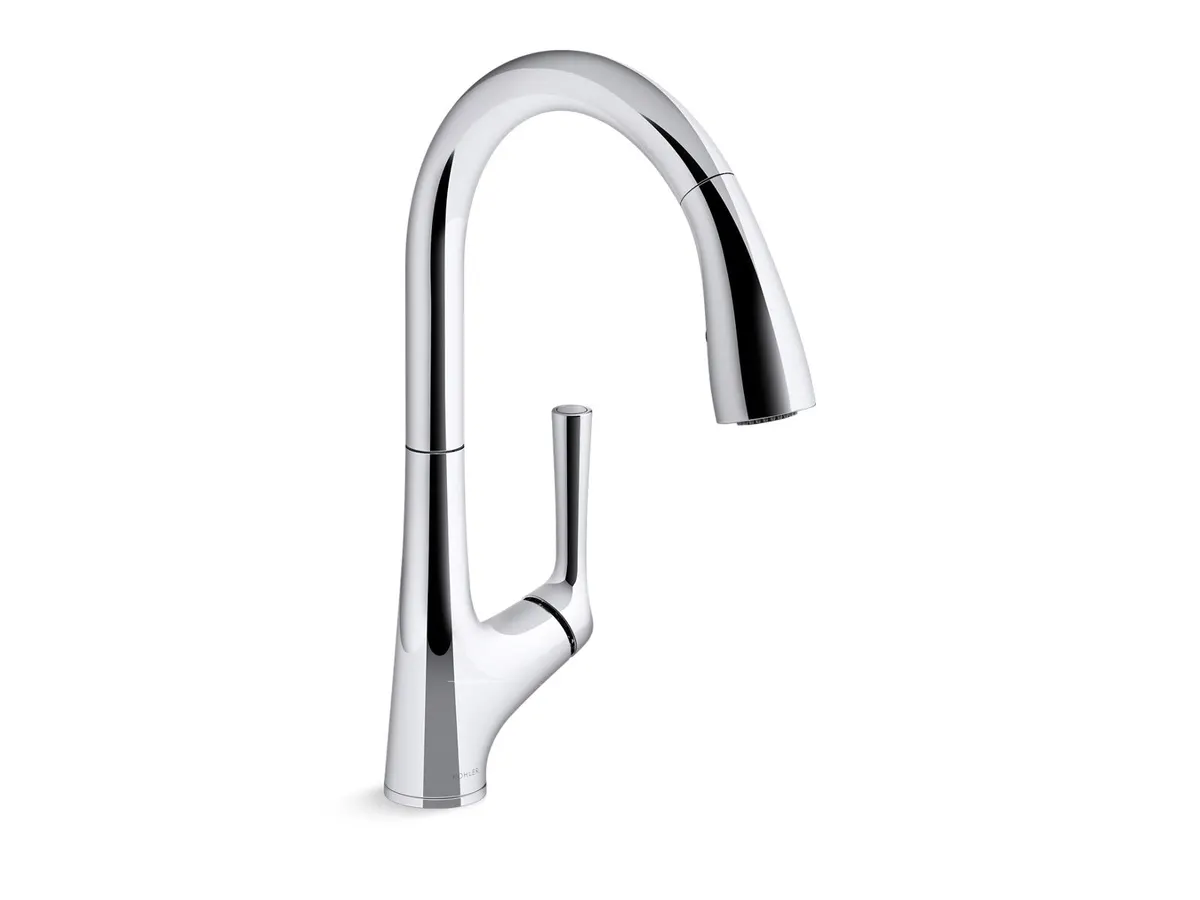 Kohler Malleco Kitchen Sink Mixer, Pull-Down, Extractable Hand Shower K-77748IN-4-CP 77748IN-4-CP Chrome - image 1