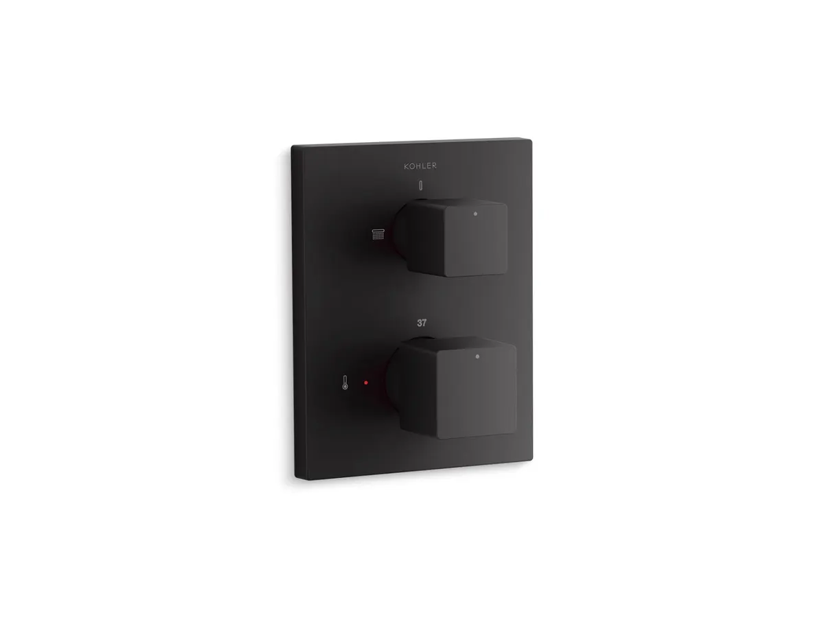 Kohler Autosense 2 Way Thermostatic Diverter 20742IN-9FP-BL 20742IN-9FP-BL Matte Black - image 1