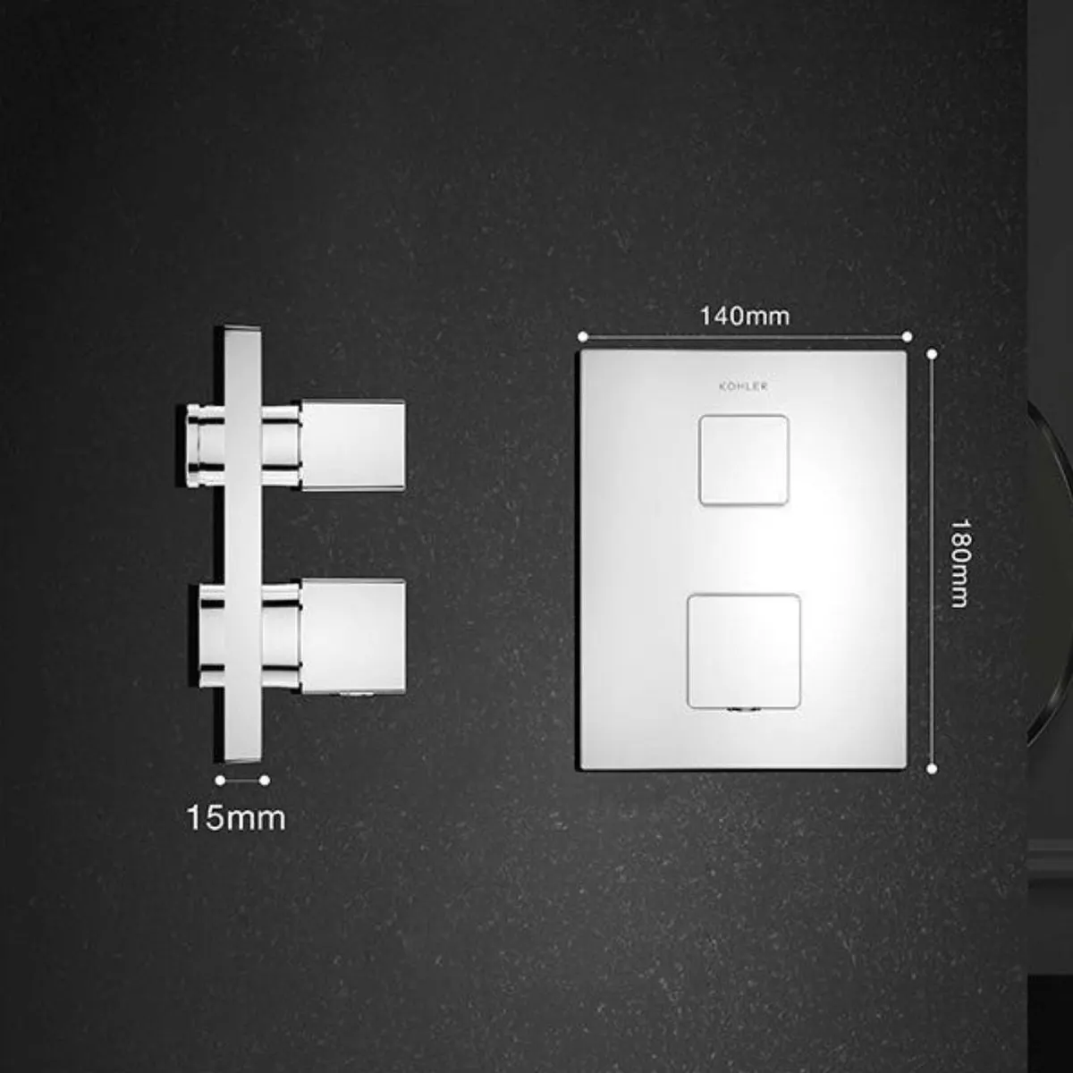 Kohler 2 way thermostatic diverter autosense 20742IN-9FP-CP 20742IN-9FP-CP Chrome - image 8