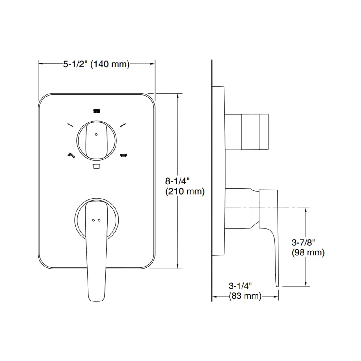 Kohler 3 way diverter aleo plus 22786IN-4-BRD 22786IN-4-BRD Brushed Rose Gold - image 2