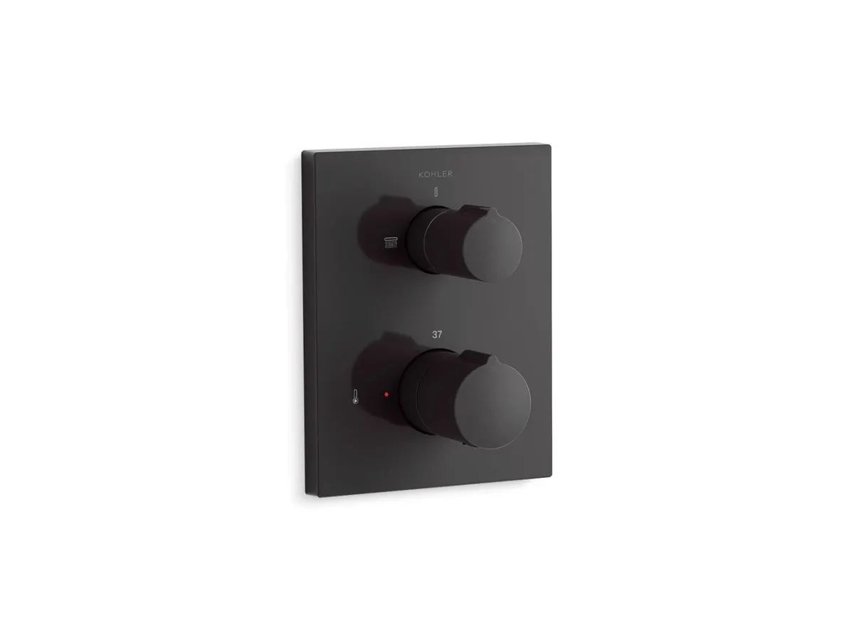 Kohler Autosense 2 Way Thermostatic Diverter 24431IN-9FP-BL 24431IN-9FP-BL Matte Black - image 1