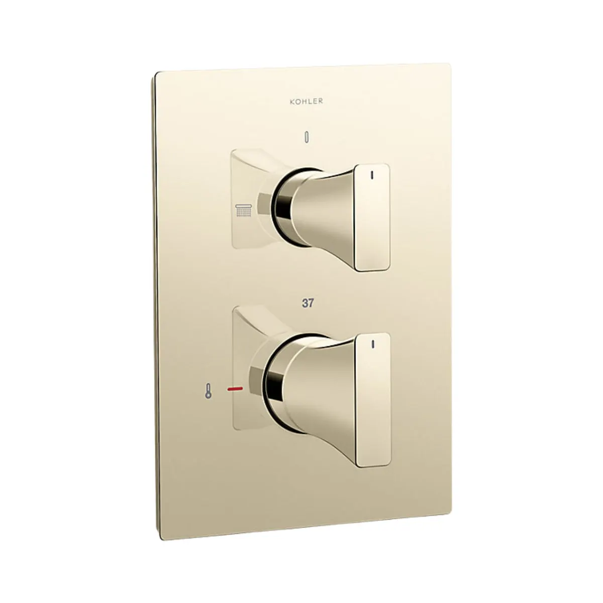 Kohler 2 way thermostatic diverter modern life edge 25761IN-9-AF 25761IN-9-AF French Gold - image 1