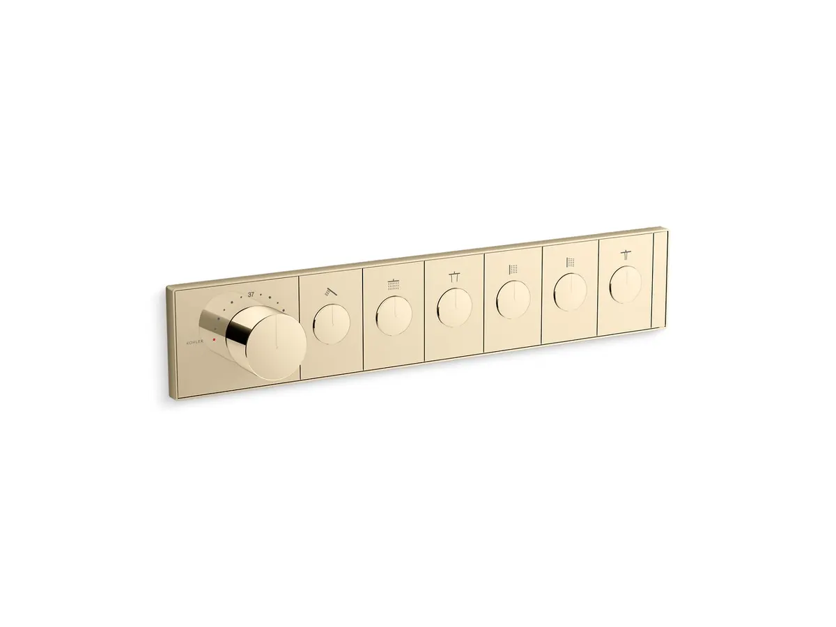 Kohler Anthem 6 Way Thermostatic Diverter 26350IN-9-AF 26350IN-9-AF French Gold - image 1