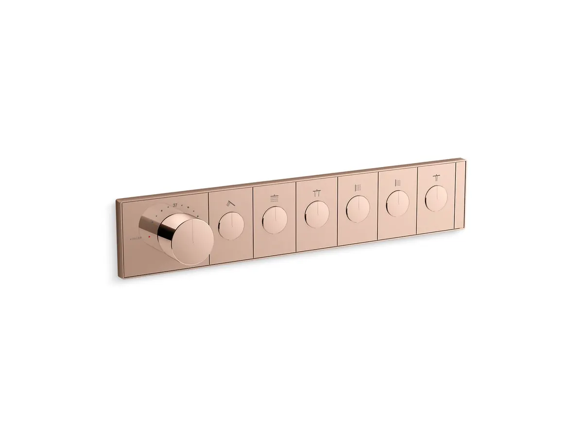 Kohler Anthem 6 Way Thermostatic Diverter 26350IN-9-RGD 26350IN-9-RGD Rose Gold - image 1