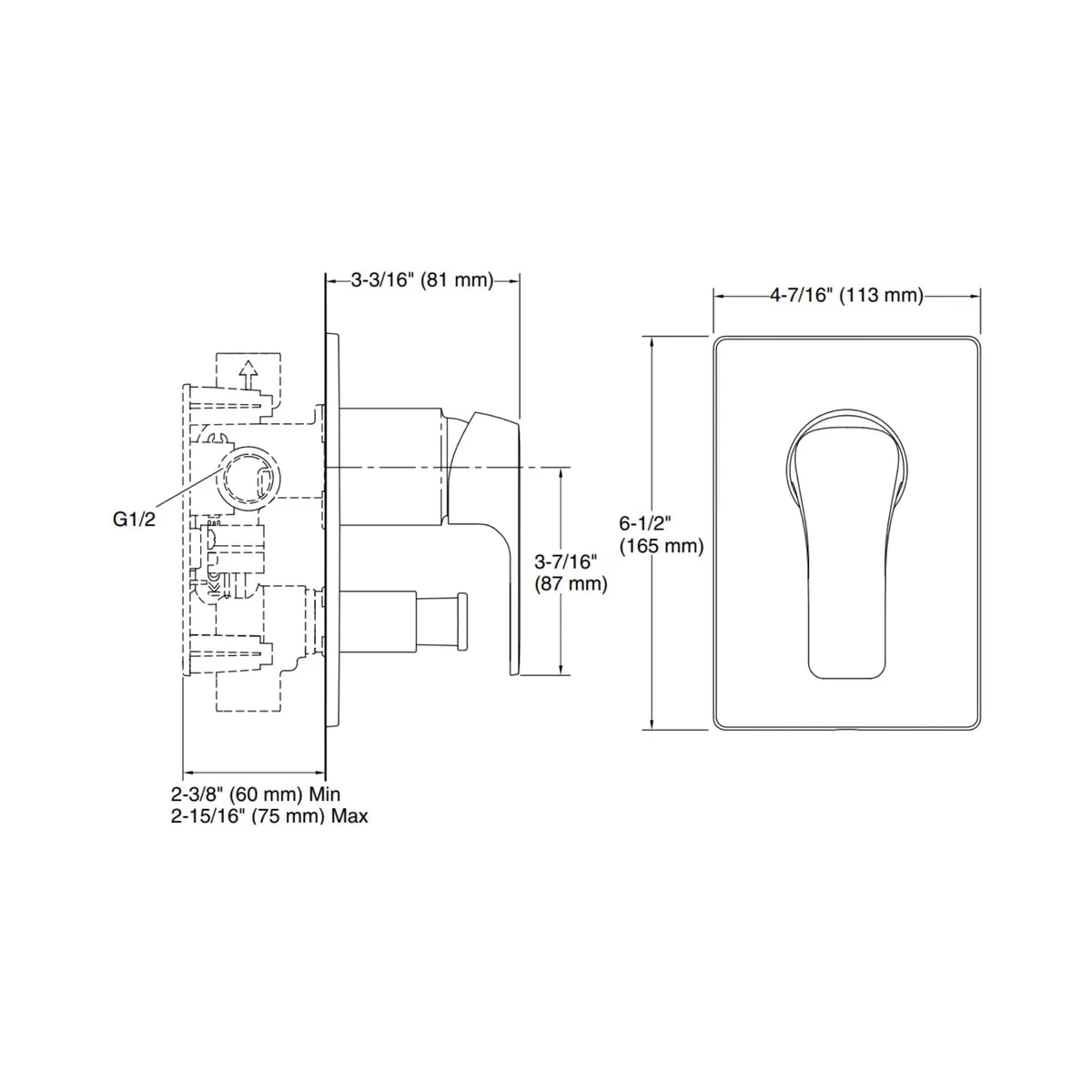 Kohler 2 way diverter fore tri 27498IN-4FP-CP 27498IN-4FP-CP Chrome - image 2