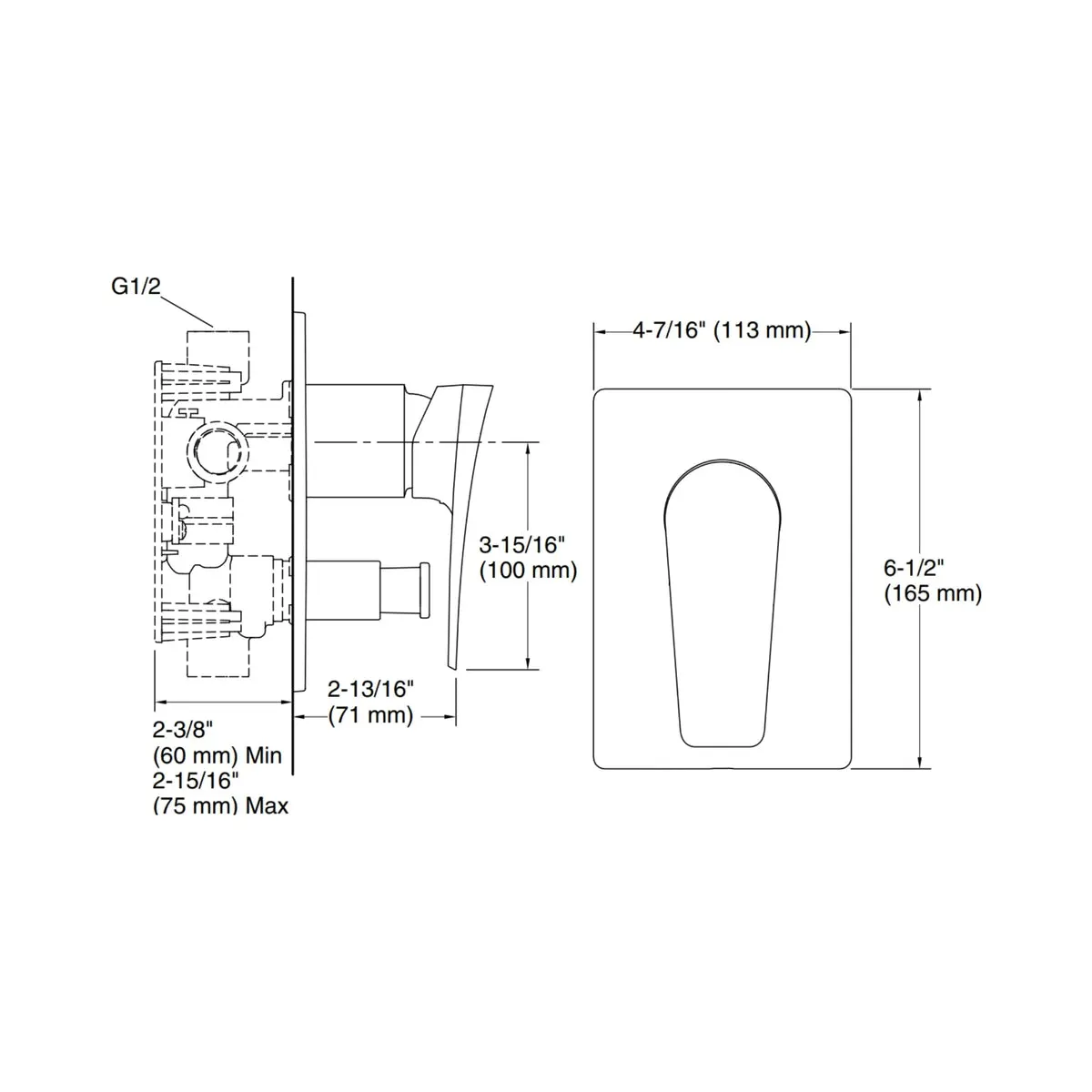 Kohler 2 way diverter fore Arc 27500IN-4FP-CP 27500IN-4FP-CP Chrome - image 2