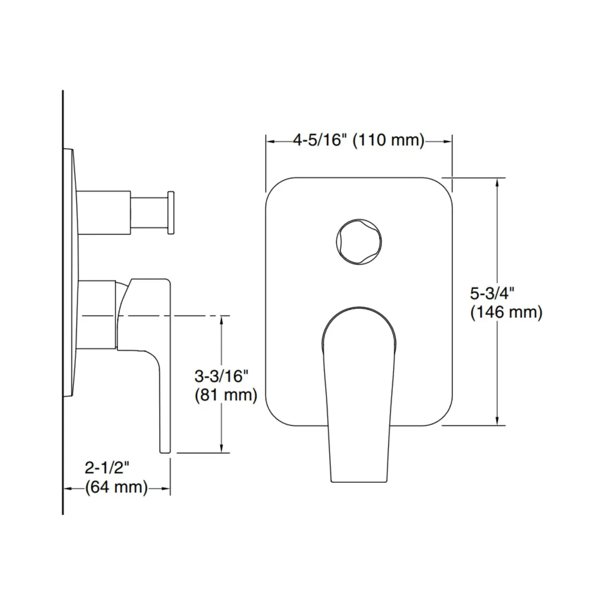 Kohler 3 way diverter apt flux 33992IN-4FP-CP 33992IN-4FP-CP Chrome - image 2