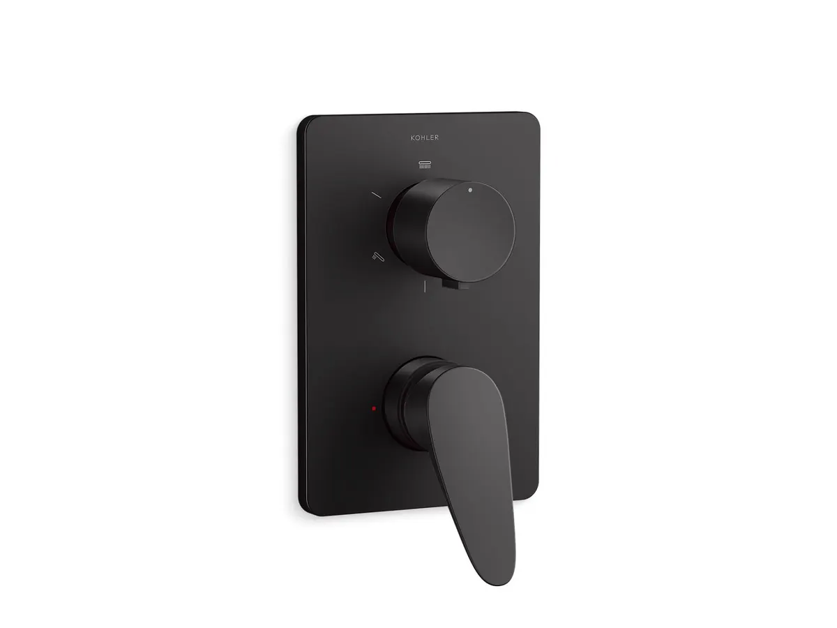 Kohler Fluence 3 Way Diverter 38890IN-4FP-BL 38890IN-4FP-BL Matte Black - image 1