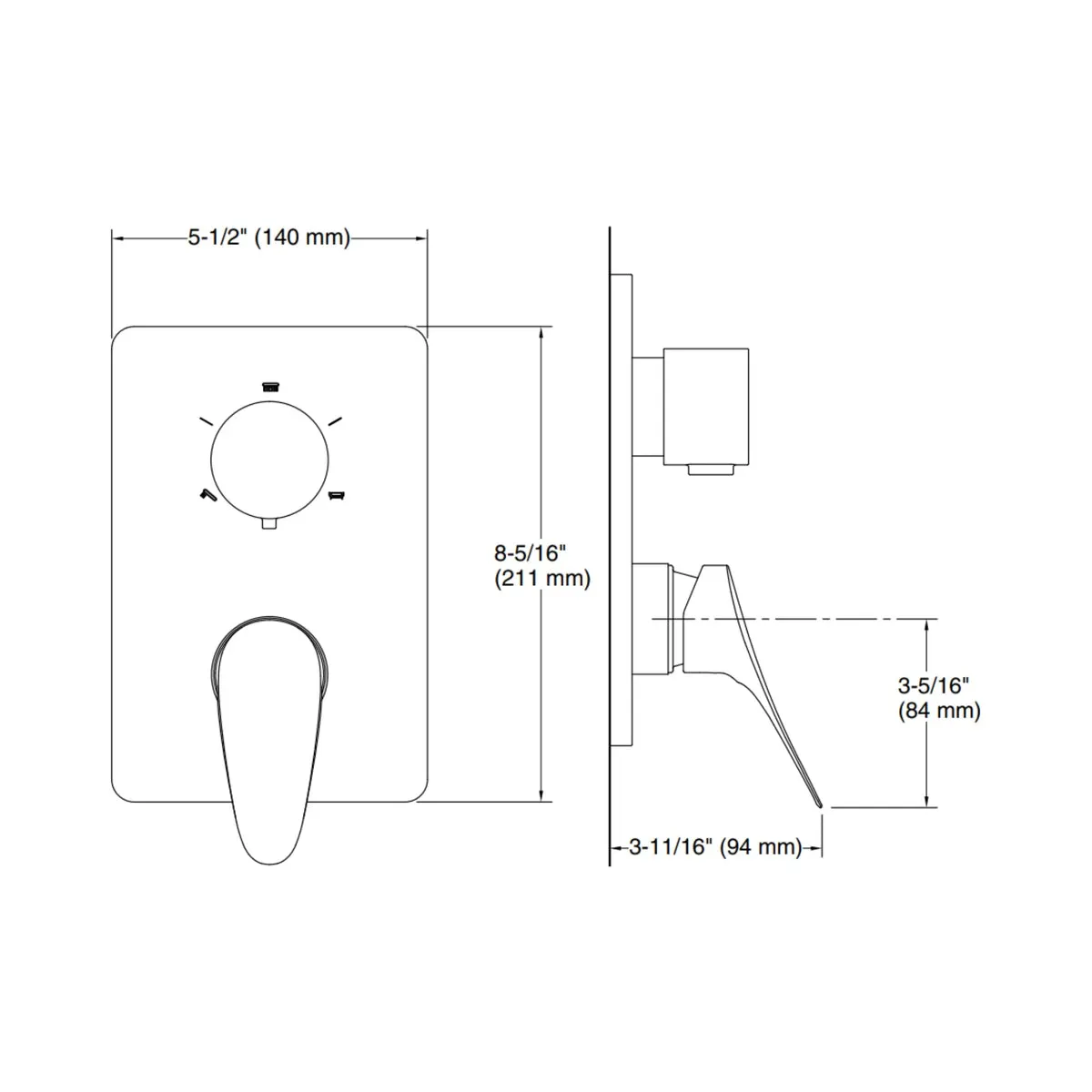 Kohler 3 way diverter fluence 38890IN-4FP-BL 38890IN-4FP-BL Matt Black - image 2