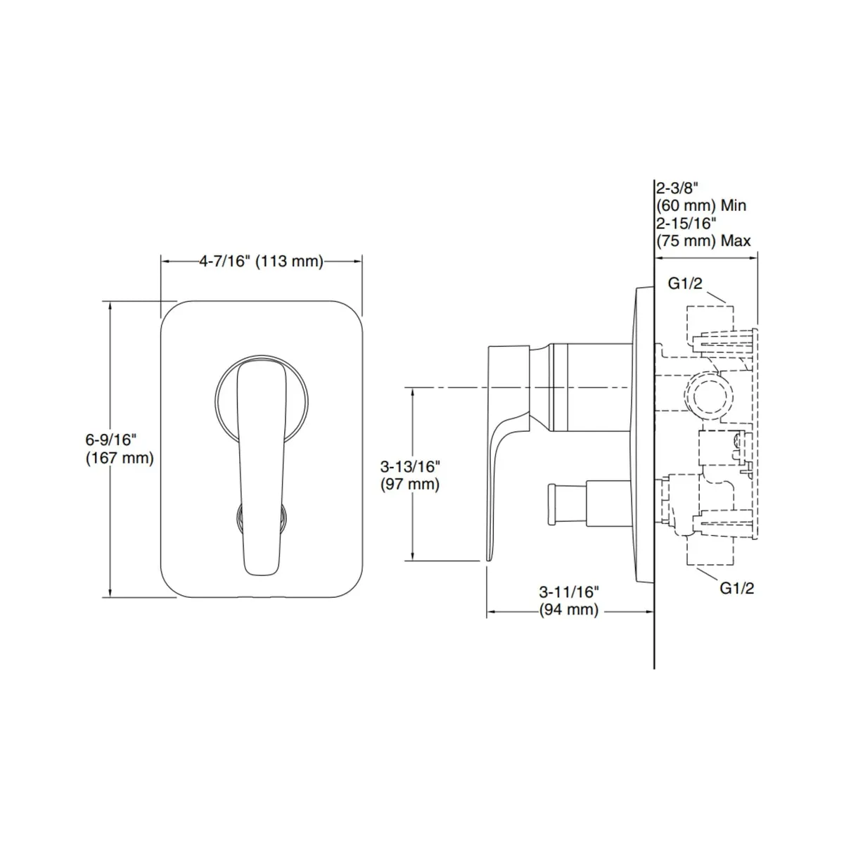 Kohler 2 way diverter aleo plus 72328IN-4FS-AF 72328IN-4FS-AF French Gold - image 2