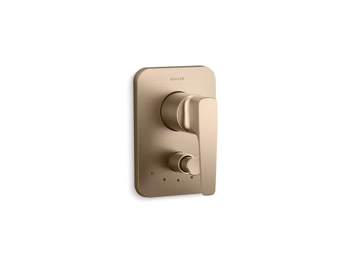 Kohler Aleo Plus 2 Way Diverter 72328IN-4SL-BV 72328IN-4SL-BV Brushed Bronze - image 1