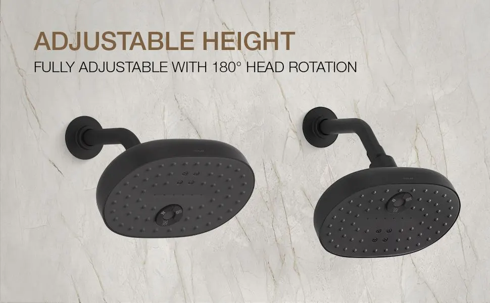 Kohler Statement Overhead Shower, Multi Flow, 26290IN-BL 26290IN-BL Matte Black - image 3