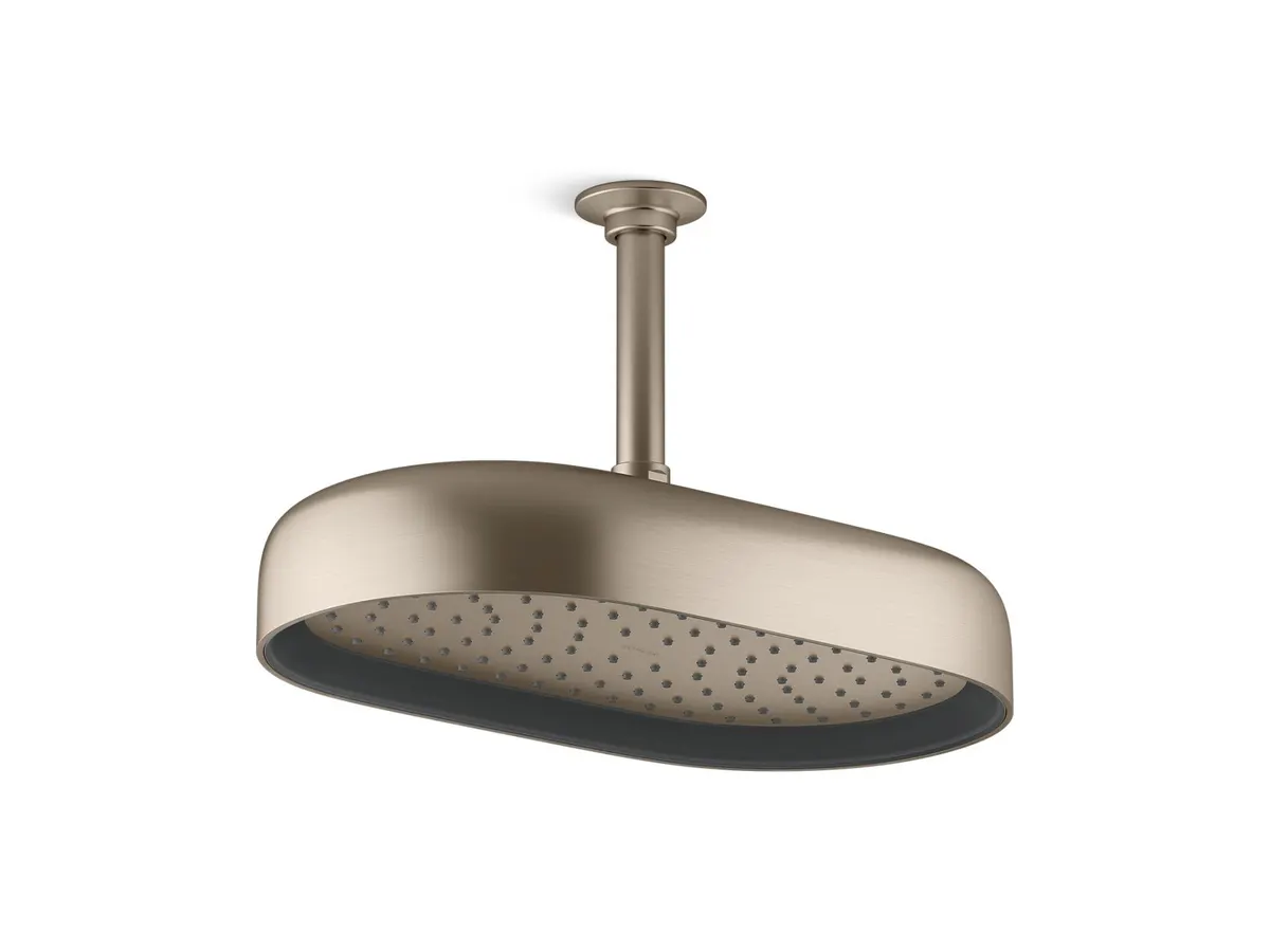 Kohler Statement Overhead Shower, Single Flow, 26294IN-BV 26294IN-BV Brushed Bronze - image 1