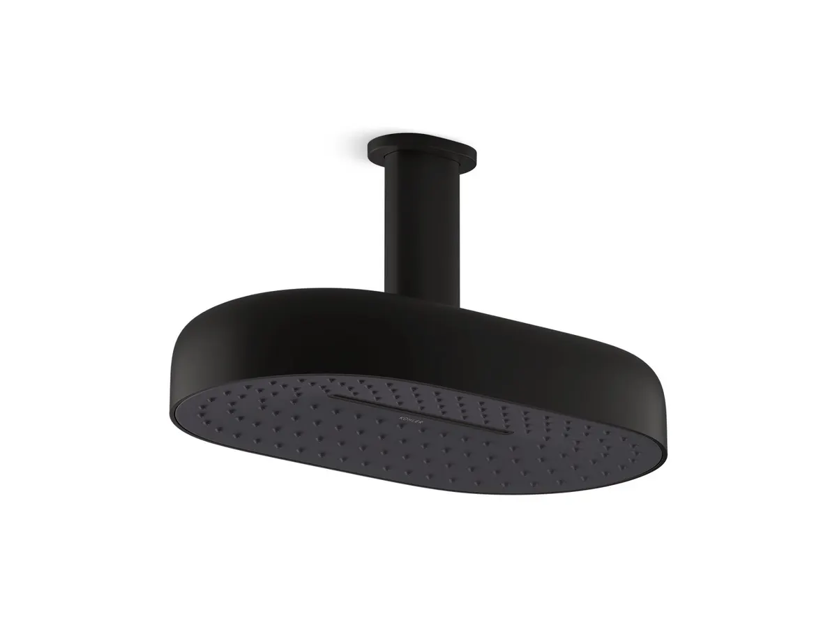 Kohler Statement Overhead Shower, Multi Flow, 26296IN-BL 26296IN-BL Matte Black - image 1