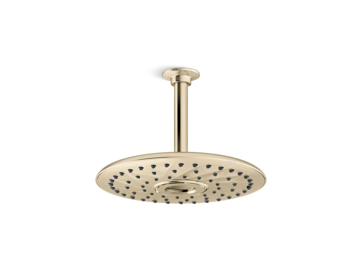 Kohler Rain Max Overhead Shower, Single Flow, 26854IN-AF 26854IN-AF French Gold - image 1