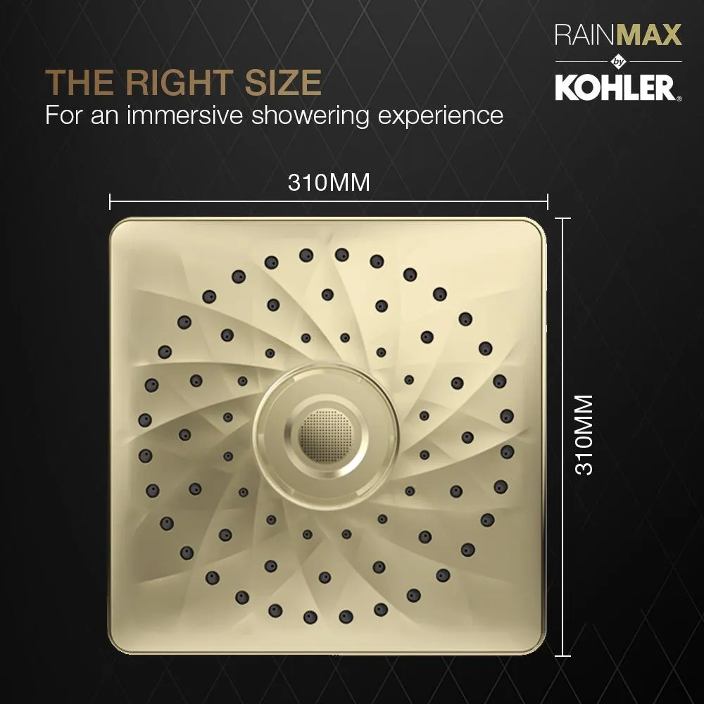 Kohler Rain Max Overhead Shower, Single Flow, 26856IN 26856IN-AF French Gold - image 2