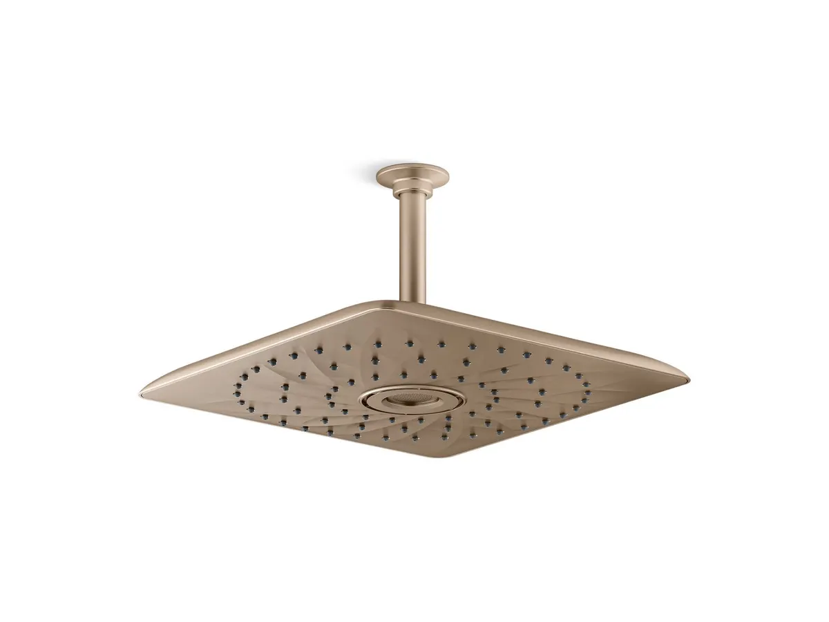 Kohler Rain Max Overhead Shower, Single Flow, 26856IN 26856IN-BV Brushed Bronze - image 1