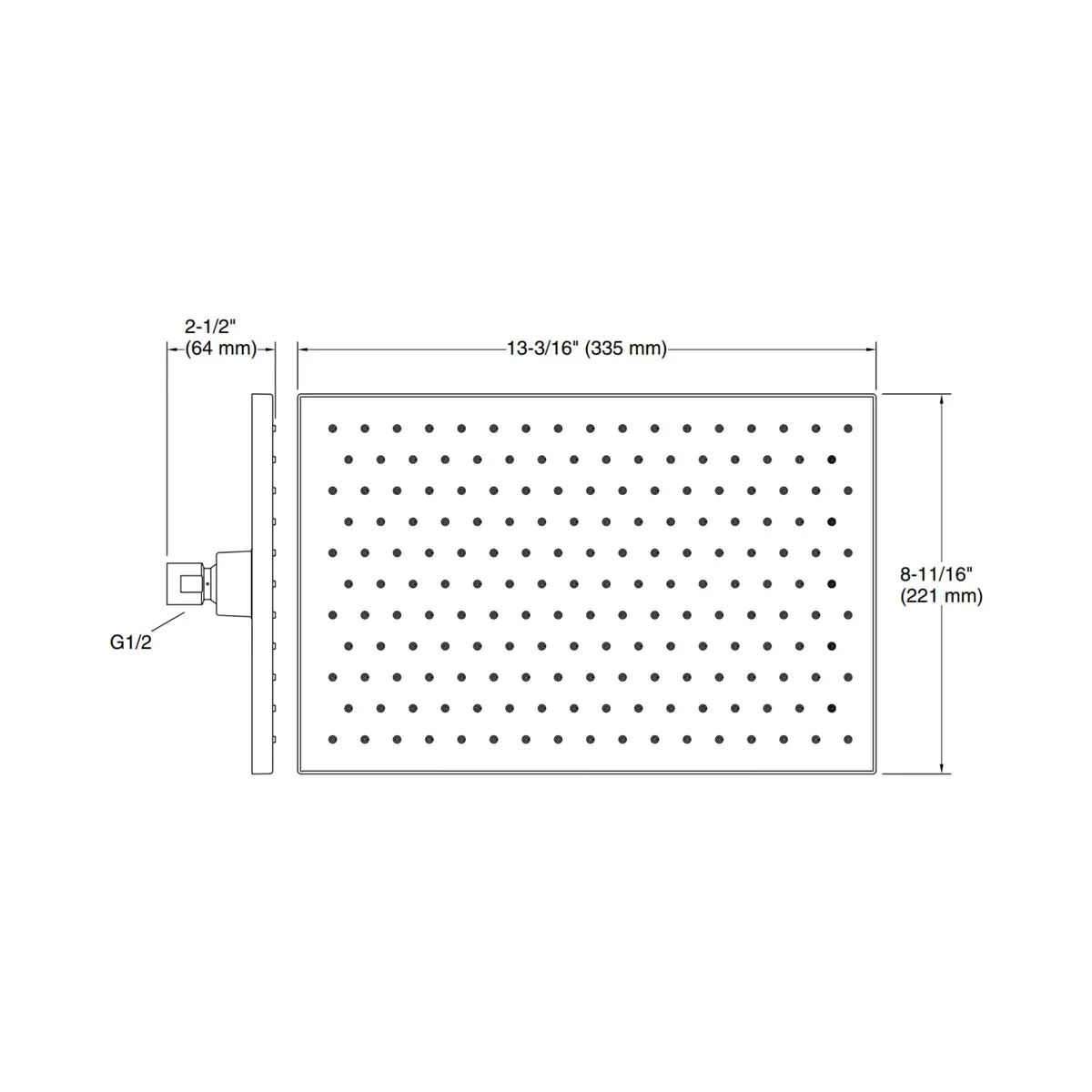 Kohler single flow overhead shower modern life 27731IN-CP 27731IN-CP Chrome - image 3