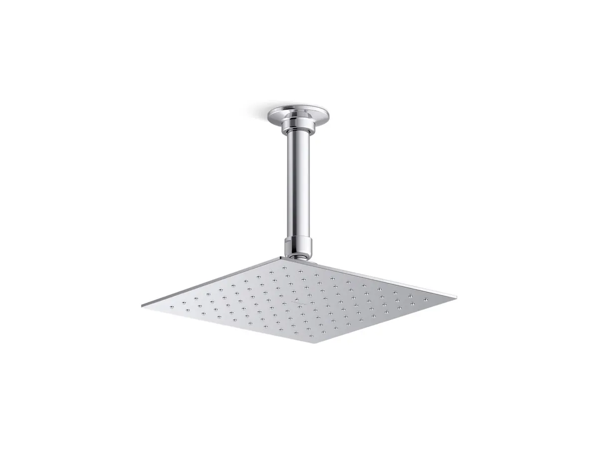 Kohler Rain Duet Overhead Shower, Single Flow, 73038IN-CL-CP 73038IN-CL-CP Chrome - image 2
