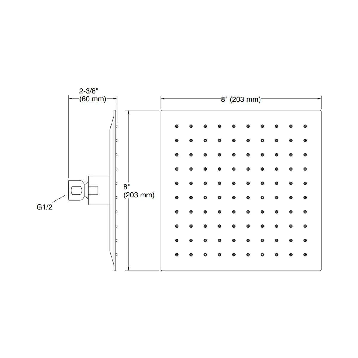 Kohler single flow overhead shower rain duet 73038IN-CL-CP 73038IN-CL-CP Chrome - image 3