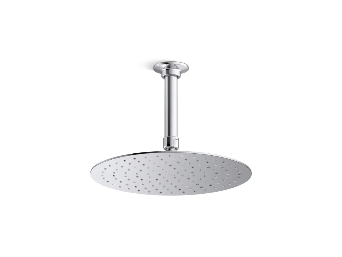Kohler Rain Duet Overhead Shower, Multi Flow, 73039IN-CL-CP 73039IN-CL-CP Chrome - image 2
