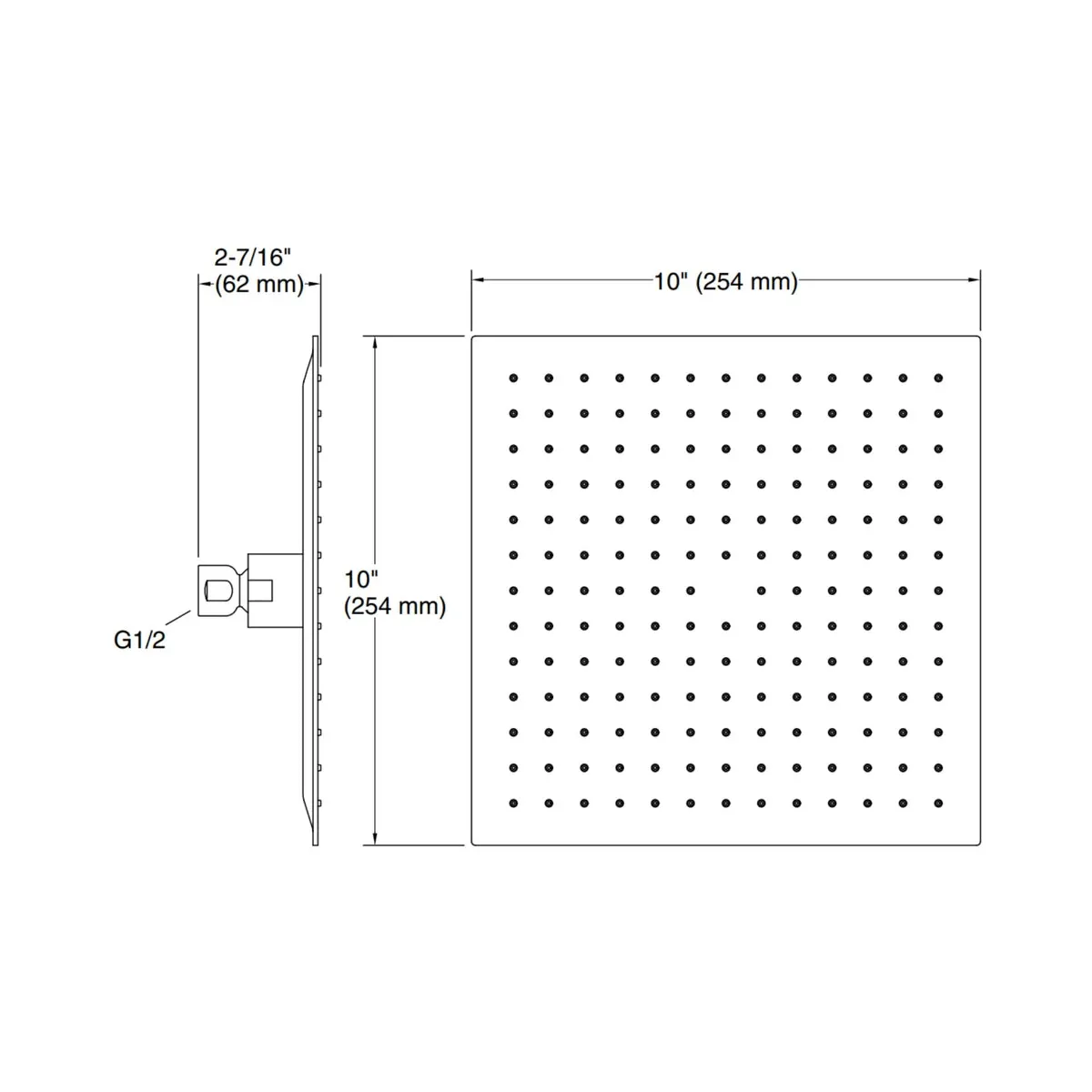 Kohler single flow overhead shower rain duet 73040IN-CL-CP 73040IN-CL-CP Chrome - image 3