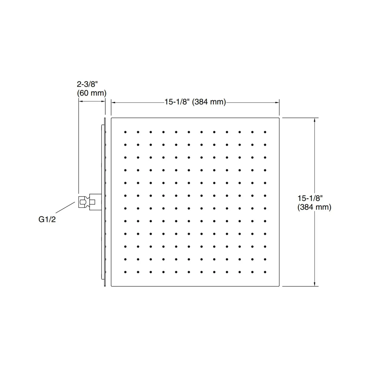 Kohler single flow overhead shower modern life 9301IN-CL-CP 9301IN-CL-CP Chrome - image 2