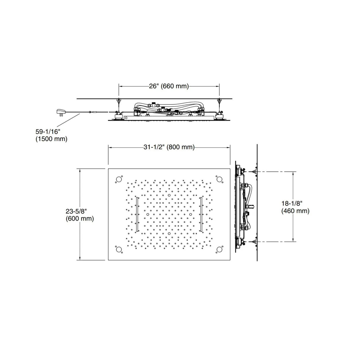 Kohler multi flow overhead shower loure 97168IN-CP 97168IN-CP Chrome - image 2