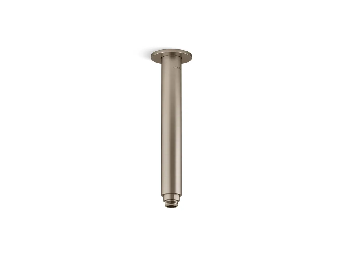 Kohler Round Showerhead Arm 15399T-B-BV, 264mm, Ceiling Mounted 15399T-B-BV Brushed Bronze - image 1