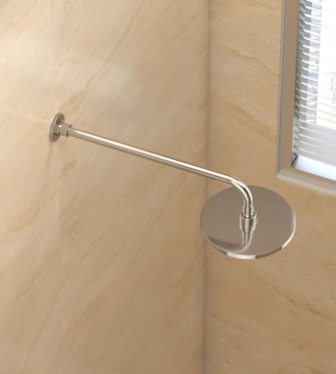 Kohler Round Shower Arm 463mm, Wall Mounted, 16346IN-CP 16346IN-CP Chrome - image 2