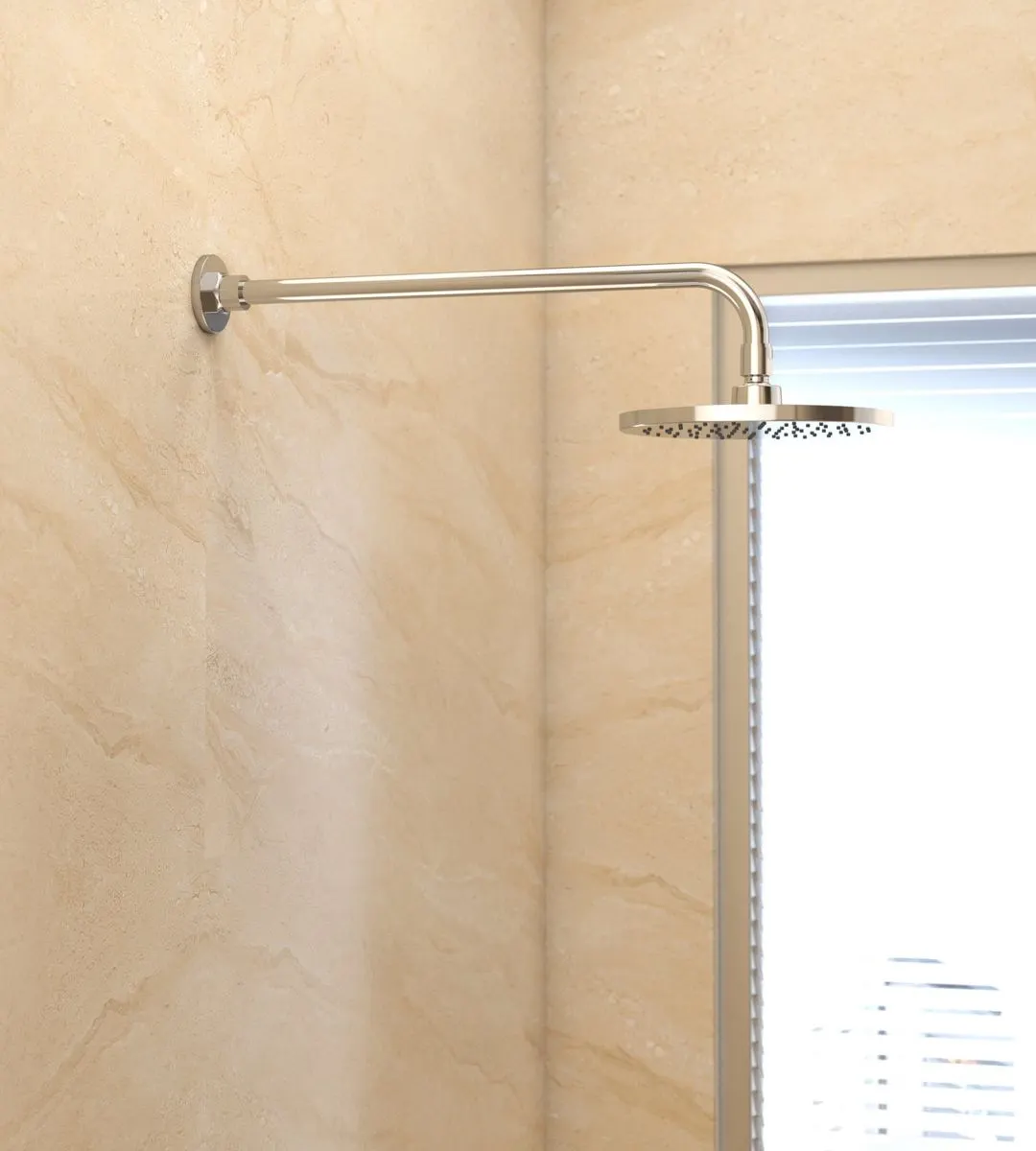 Kohler Round Shower Arm 463mm, Wall Mounted, 16346IN-CP 16346IN-CP Chrome - image 3