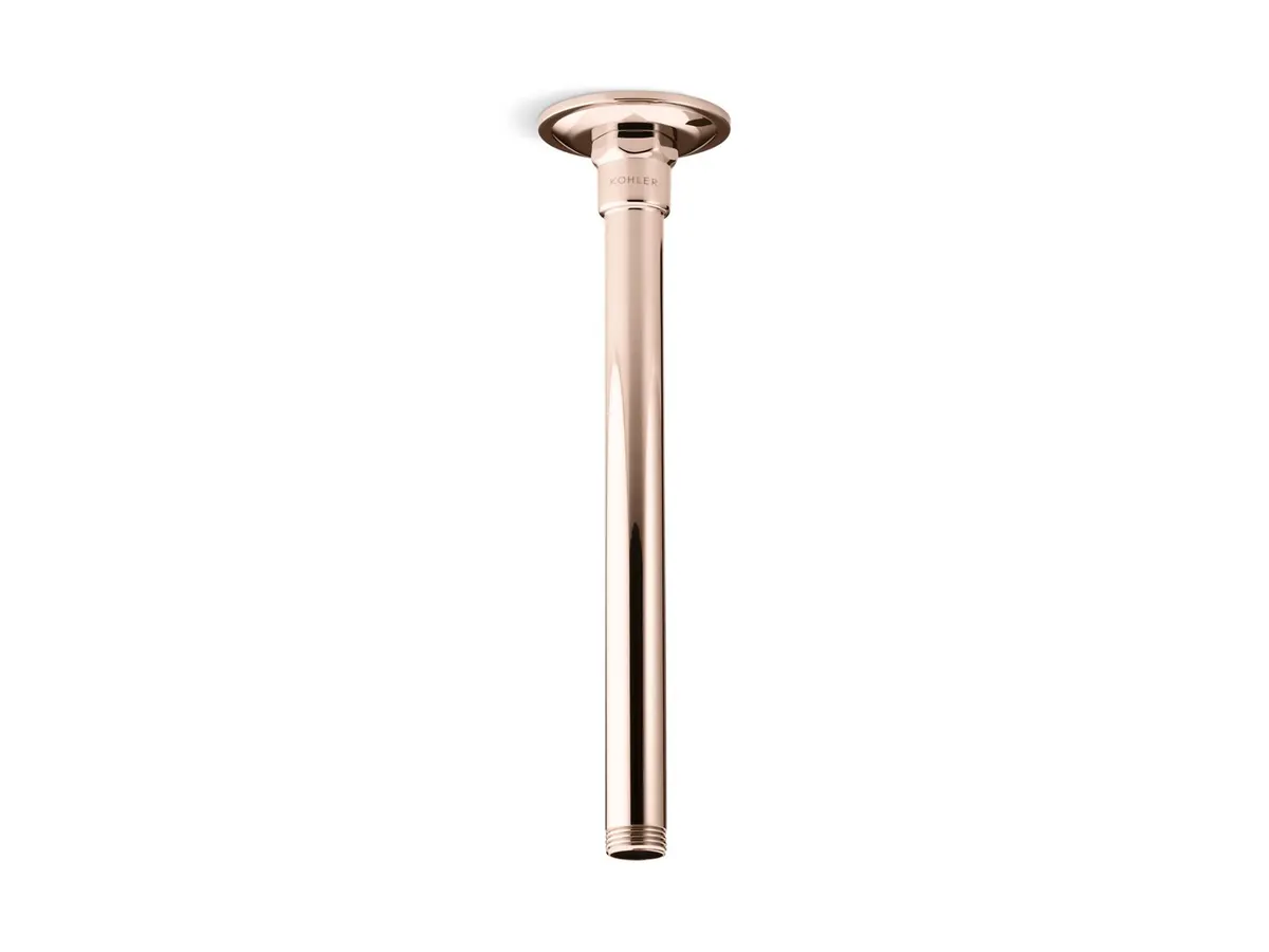 Kohler Round Shower Arm 254mm, Ceiling Mounted, 16347IN-RGD 16347IN-RGD Rose Gold - image 1