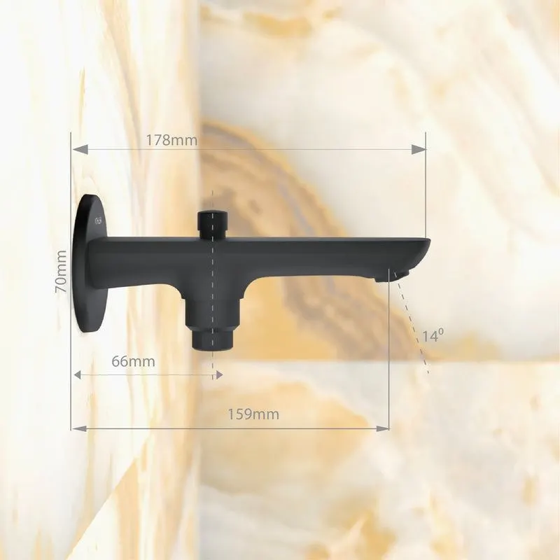 Kohler Aleo Wall Spout 20077IN-BL 20077IN-BL Matte Black - image 4