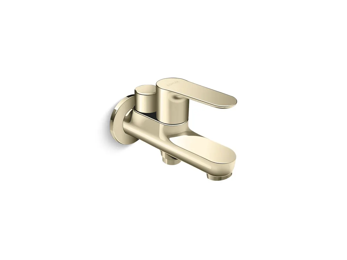 Kohler July Brass Bib Tap for WC Area, 2 Way, 16094IN-4-AF 16094IN-4-AF French Gold - image 1