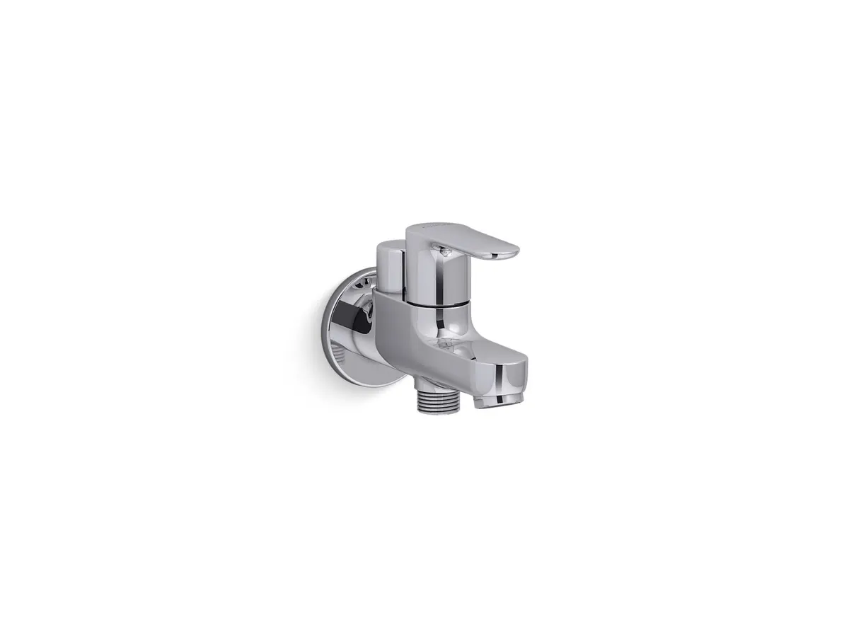 Kohler July Brass Bib Tap for WC Area, 2 Way, 16094IN-4-CP 16094IN-4-CP Chrome - image 1
