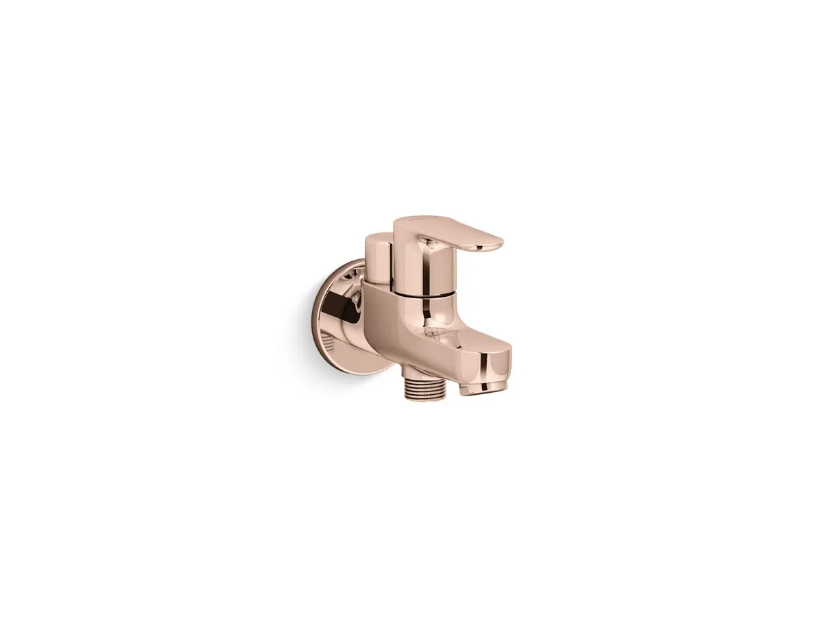 Kohler July Brass Bib Tap for WC Area, 2 Way, 16094IN-4-RGD 16094IN-4-RGD Rose Gold - image 1