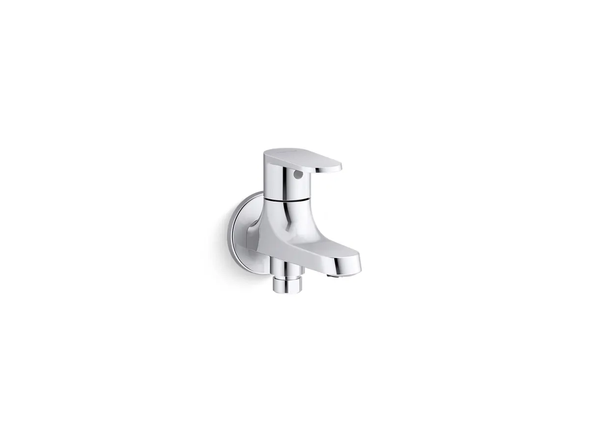 Kohler Beam Bib Tap for WC Area, 2 Way, 25432IN-4-CP 25432IN-4-CP Chrome - image 1