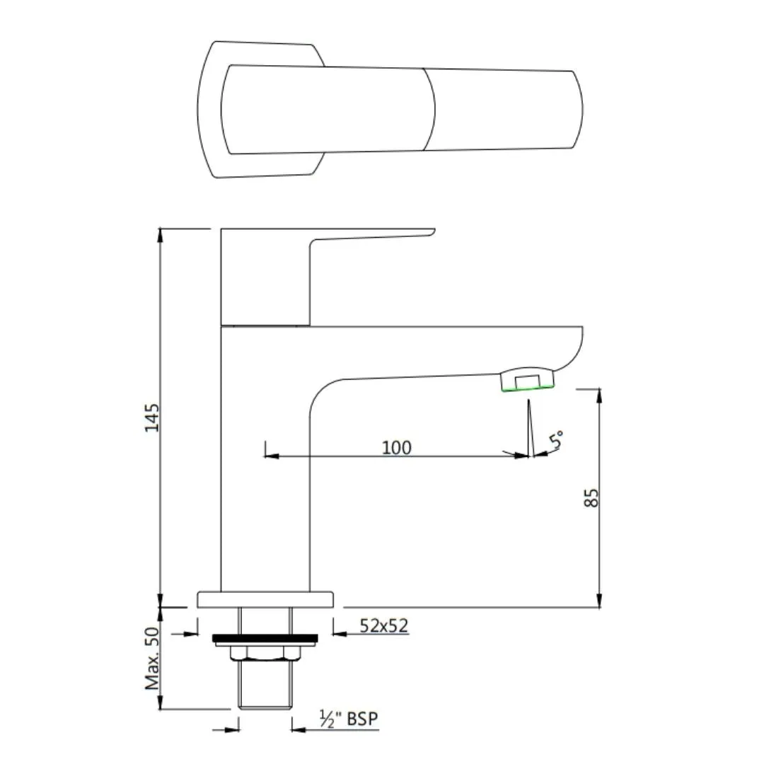 Jaquar table mounted regular basin tap Kubix Prime KUP-ACR-35001PM Antique Copper - image 2