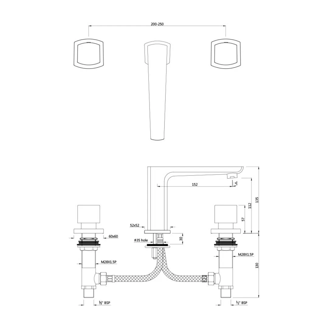Jaquar table mounted regular basin mixer Kubix Prime KUP-SSF-35189PM Stainless Steel - image 2