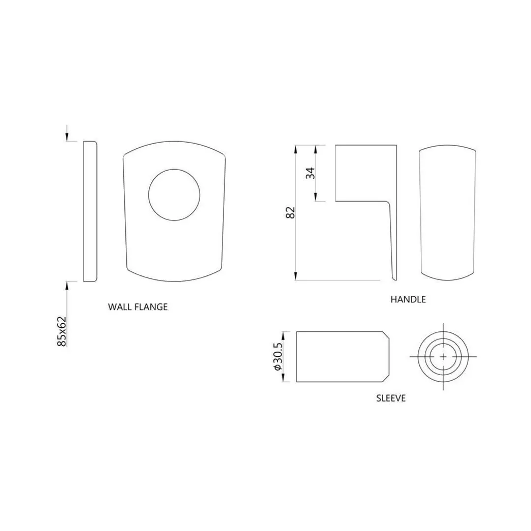 Jaquar basin area stop valve Kubix Prime KUP-WHM-35083PM White Matt - image 2