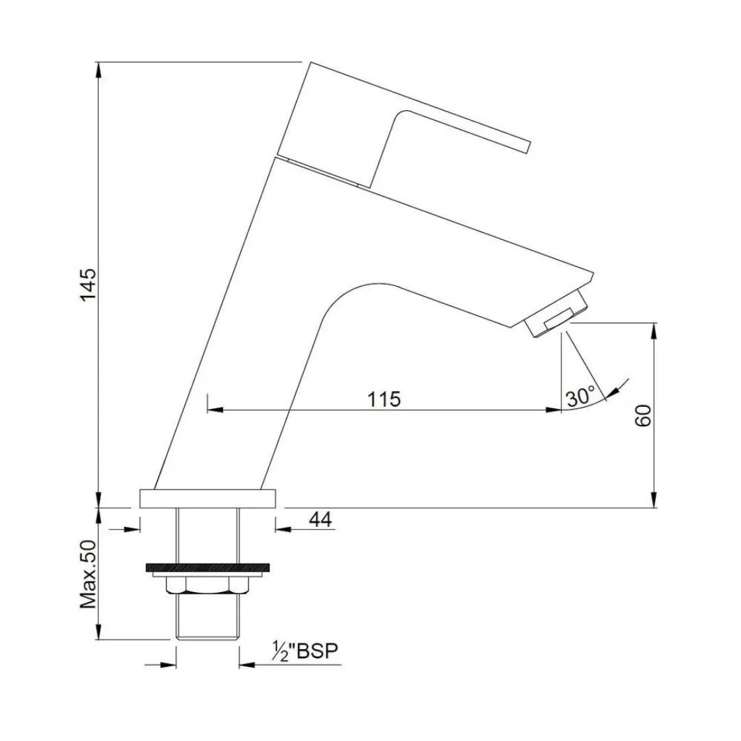 Jaquar table mounted regular basin tap Lyric LYR-CHR-38011 Chrome - image 2