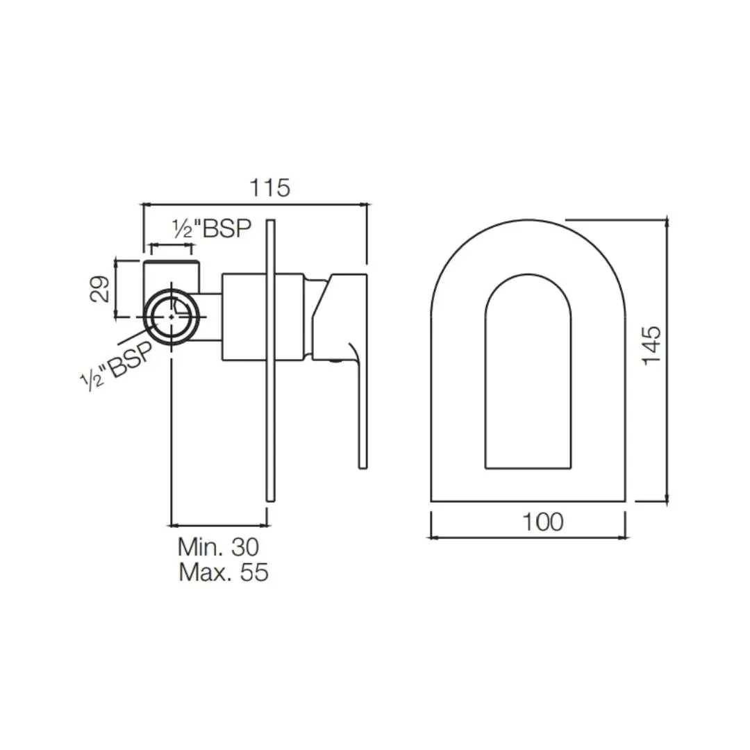 Jaquar 1 way diverter Lyric normal flow LYR-CHR-38227K Chrome - image 2